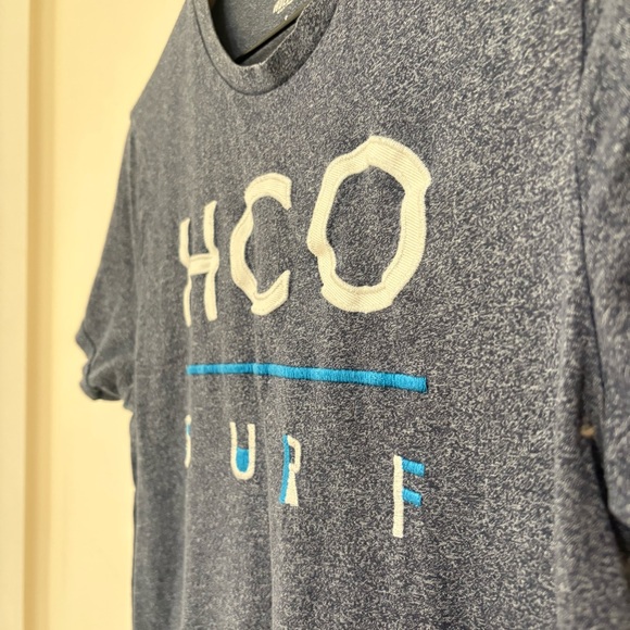 Hollister Vintage Men's Shirt HCO Surf Embroidered Cool Blue Y2K | Small - Picture 5 of 6